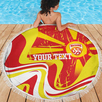 Macedonia Football Custom Beach Blanket Go Risovi Grunge Style - Wonder Print Shop