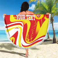 Macedonia Football Custom Beach Blanket Go Risovi Grunge Style - Wonder Print Shop