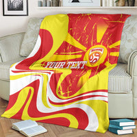 Macedonia Football Custom Blanket Go Risovi Grunge Style - Wonder Print Shop