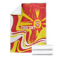 Macedonia Football Custom Blanket Go Risovi Grunge Style - Wonder Print Shop