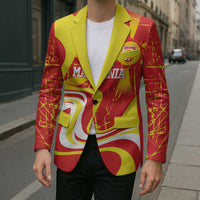 Macedonia Football Custom Blazer Go Risovi Grunge Style - Wonder Print Shop