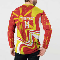 Macedonia Football Custom Button Sweatshirt Go Risovi Grunge Style - Wonder Print Shop