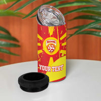 Macedonia Football Custom 4 in 1 Can Cooler Tumbler Go Risovi Grunge Style - Wonder Print Shop