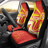 Macedonia Football Custom Car Seat Cover Go Risovi Grunge Style - Wonder Print Shop