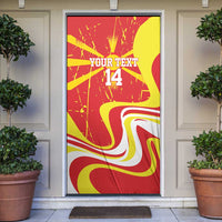 Macedonia Football Custom Door Cover Go Risovi Grunge Style - Wonder Print Shop