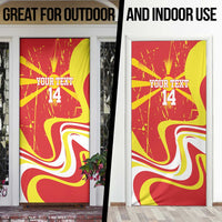 Macedonia Football Custom Door Cover Go Risovi Grunge Style - Wonder Print Shop
