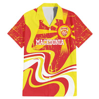 Macedonia Football Custom Family Matching Mermaid Dress and Hawaiian Shirt Go Risovi Grunge Style - Wonder Print Shop