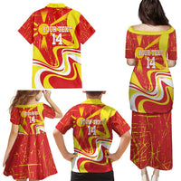Macedonia Football Custom Family Matching Puletasi and Hawaiian Shirt Go Risovi Grunge Style - Wonder Print Shop
