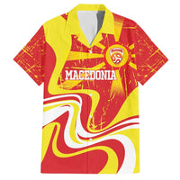 Macedonia Football Custom Family Matching Summer Maxi Dress and Hawaiian Shirt Go Risovi Grunge Style - Wonder Print Shop