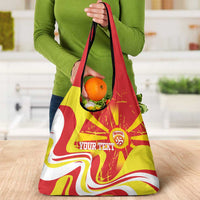 Macedonia Football Custom Grocery Bag Go Risovi Grunge Style - Wonder Print Shop