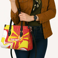 Macedonia Football Custom Leather Bag Go Risovi Grunge Style - Wonder Print Shop