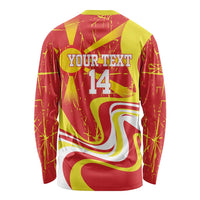 Macedonia Football Custom Long Sleeve Shirt Go Risovi Grunge Style - Wonder Print Shop