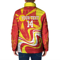 Macedonia Football Custom Padded Jacket Go Risovi Grunge Style - Wonder Print Shop