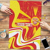 Macedonia Football Custom Puzzle Go Risovi Grunge Style - Wonder Print Shop