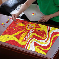 Macedonia Football Custom Puzzle Go Risovi Grunge Style - Wonder Print Shop