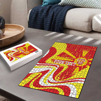 Macedonia Football Custom Puzzle Go Risovi Grunge Style - Wonder Print Shop
