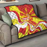 Macedonia Football Custom Quilt Go Risovi Grunge Style - Wonder Print Shop