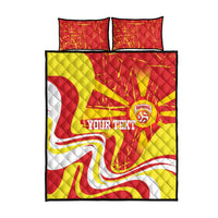 Macedonia Football Custom Quilt Bed Set Go Risovi Grunge Style - Wonder Print Shop