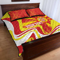 Macedonia Football Custom Quilt Bed Set Go Risovi Grunge Style - Wonder Print Shop