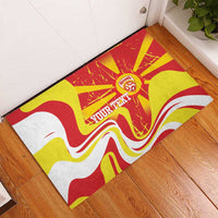 Macedonia Football Custom Rubber Doormat Go Risovi Grunge Style - Wonder Print Shop