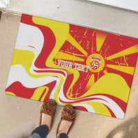 Macedonia Football Custom Rubber Doormat Go Risovi Grunge Style - Wonder Print Shop