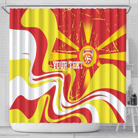 Macedonia Football Custom Shower Curtain Go Risovi Grunge Style - Wonder Print Shop