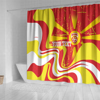 Macedonia Football Custom Shower Curtain Go Risovi Grunge Style - Wonder Print Shop