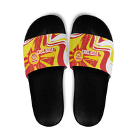 Macedonia Football Custom Slide Sandals Go Risovi Grunge Style - Wonder Print Shop
