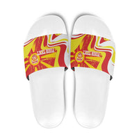 Macedonia Football Custom Slide Sandals Go Risovi Grunge Style - Wonder Print Shop