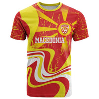 Macedonia Football Custom T Shirt Go Risovi Grunge Style - Wonder Print Shop