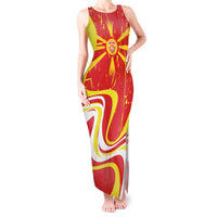 Macedonia Football Custom Tank Maxi Dress Go Risovi Grunge Style - Wonder Print Shop