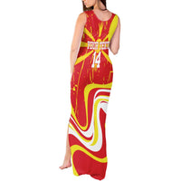 Macedonia Football Custom Tank Maxi Dress Go Risovi Grunge Style - Wonder Print Shop