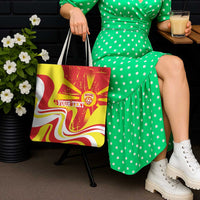 Macedonia Football Custom Tote Bag Go Risovi Grunge Style - Wonder Print Shop