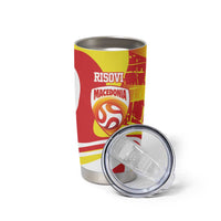 Macedonia Football Custom Tumbler Cup Go Risovi Grunge Style - Wonder Print Shop