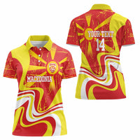 Macedonia Football Custom Women Polo Shirt Go Risovi Grunge Style - Wonder Print Shop