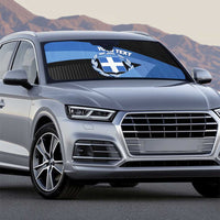 Personalised Greece Hellas Auto Sun Shade Coat Of Arms - Wonder Print Shop