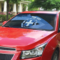 Personalised Greece Hellas Auto Sun Shade Coat Of Arms - Wonder Print Shop