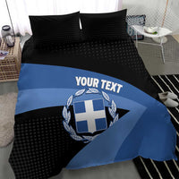 Personalised Greece Hellas Bedding Set Coat Of Arms - Wonder Print Shop
