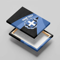 Personalised Greece Hellas Canvas Wall Art Coat Of Arms - Wonder Print Shop