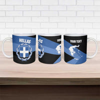 Personalised Greece Hellas Ceramic Mug Coat Of Arms - Wonder Print Shop