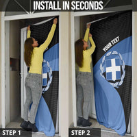 Personalised Greece Hellas Door Cover Coat Of Arms - Wonder Print Shop