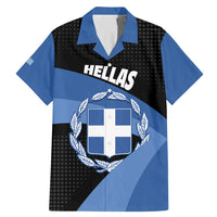 Personalised Greece Hellas Family Matching Mermaid Dress and Hawaiian Shirt Coat Of Arms - Wonder Print Shop