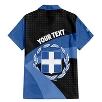 Personalised Greece Hellas Family Matching Mermaid Dress and Hawaiian Shirt Coat Of Arms - Wonder Print Shop