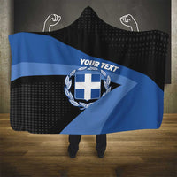 Personalised Greece Hellas Hooded Blanket Coat Of Arms - Wonder Print Shop