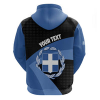 Personalised Greece Hellas Hoodie Coat Of Arms - Wonder Print Shop