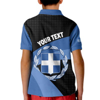 Personalised Greece Hellas Kid Polo Shirt Coat Of Arms - Wonder Print Shop