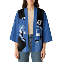 Personalised Greece Hellas Kimono Coat Of Arms - Wonder Print Shop
