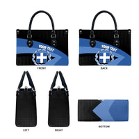 Personalised Greece Hellas Leather Bag Coat Of Arms - Wonder Print Shop