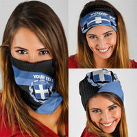 Personalised Greece Hellas Neck Gaiter Coat Of Arms - Wonder Print Shop