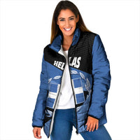 Personalised Greece Hellas Padded Jacket Coat Of Arms - Wonder Print Shop